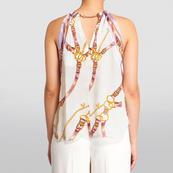 L'AGENCE Tillie Chain Sleeveless Blouse - Picture 3 of 5